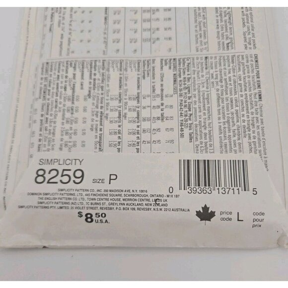 Simplicity 8259 Ladies Western Shirts Pattern Sz 12 14 16 Keyhole Neckline Uncut - Picture 3 of 8